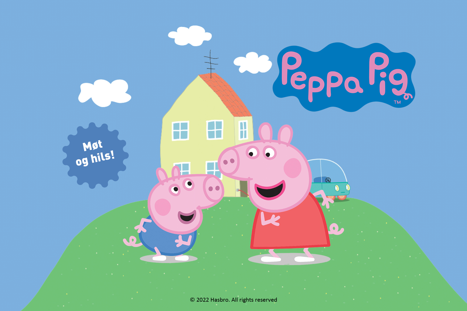 Peppa gris og georg gris animert